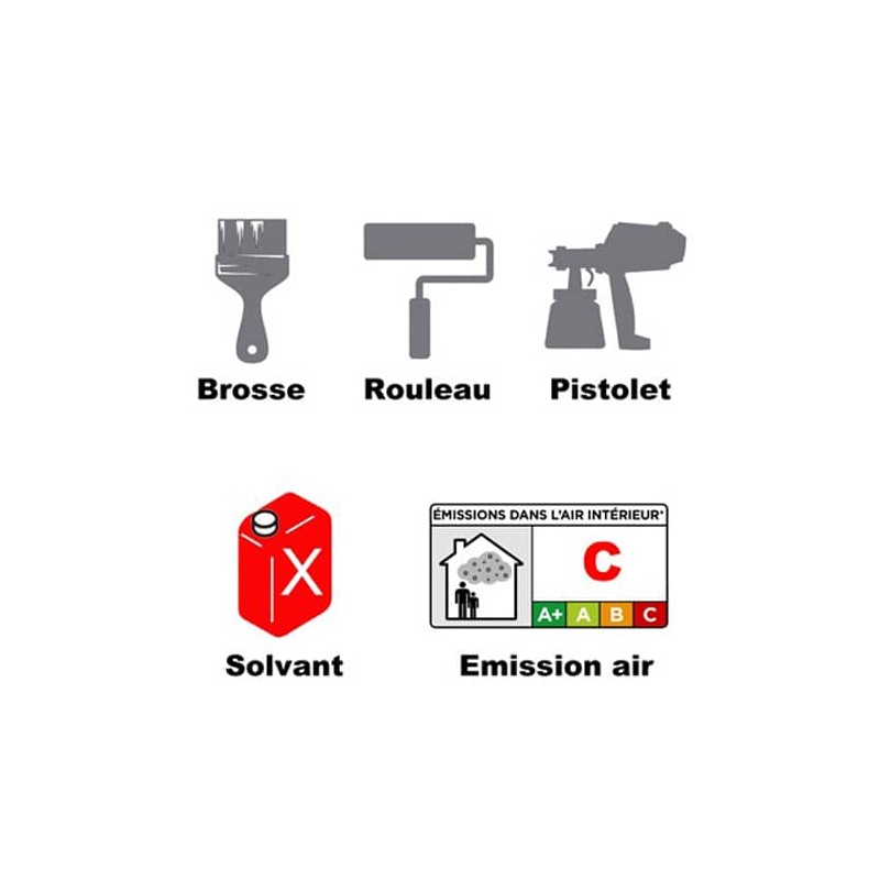 Vernis en bombe spécial : inox, acier, aluminium, plastique, verre 