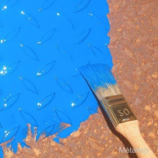 Peindre avec peinture direct rouille
