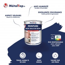 PEINTURE MUR SALLE DE BAIN