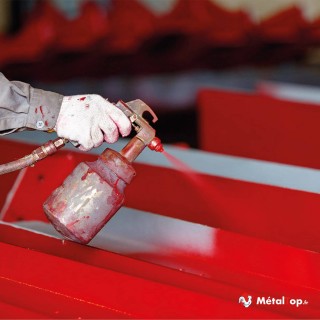 Peindre au pistolet électrostatique avec la peinture industrielle