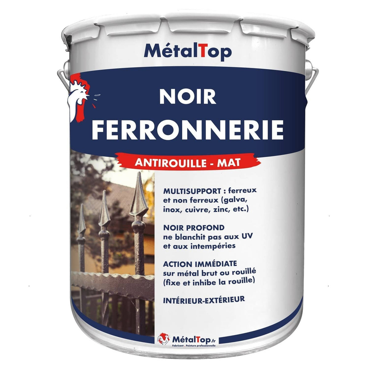 Peindre avec un noir de ferronnerie