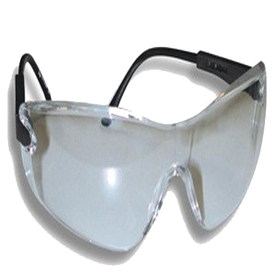 Lunettes de protection transparentes à monture enveloppante et branches noires réglables