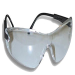 Lunettes de protection transparentes à monture enveloppante et branches noires réglables
