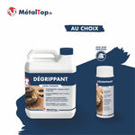Dégrippant ultra puissant MétalTop en bidon et en aérosol avec buse précision