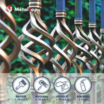 Peinture métal MétalTop : brosse, rouleau, pistolet ou aérosol pour grille en fer forgé