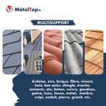 Toitures multisupport : ardoise, zinc, tuiles en terre cuite, fibro-ciment et bardeaux de bois