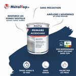 Pot de primaire accrochage MétalTop, promoteur d'adhérence sans solvant pour fonds difficiles