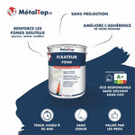 Pot de Fixateur fond MétalTop : promoteur d'adhérence pour fonds poreux, tachés ou écaillés
