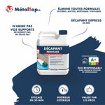 Bidon de décapant peinture MétalTop, puissant et multisupport, action en 30 minutes