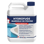 Bidon blanc d'hydrofuge margelle de piscine MétalTop, haute protection, incolore