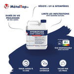 Bidon hydrofuge incolore pour joints de carrelage MétalTop, tenue jusqu'à 10 ans, intérieur et extérieur