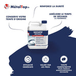 Bidon de siccatif séchage MétalTop pour formule solvant, accélérateur de séchage pour peintures