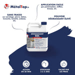 Bidon de dégraissant sol MétalTop multisurfaces pour carrelage, pierre, béton et travertin