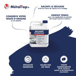 Bidon de diluant retardateur MétalTop pour formules solvant, peintures, vernis et lasures