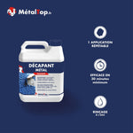Bidon de décapant métal MétalTop puissant, multisurface, action rapide en 30 minutes