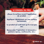Conseil pro MétalTop : rayer la surface rouillée avant application d'un produit antirouille