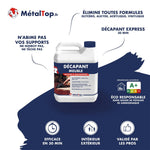Bidon de décapant meuble MétalTop, décapant multisupport pour peinture, lasure et vernis