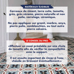 Carreaux de ciment à motifs géométriques et escalier en pierre, avec conseils sur les matériaux