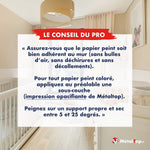 Conseil pro MétalTop : papier peint bien adhérent et sous-couche opacifiante avant peinture