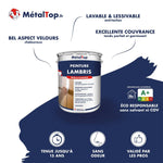 Pot de peinture MétalTop Lambris velours pour mur et plafond, lavable, écologique A+