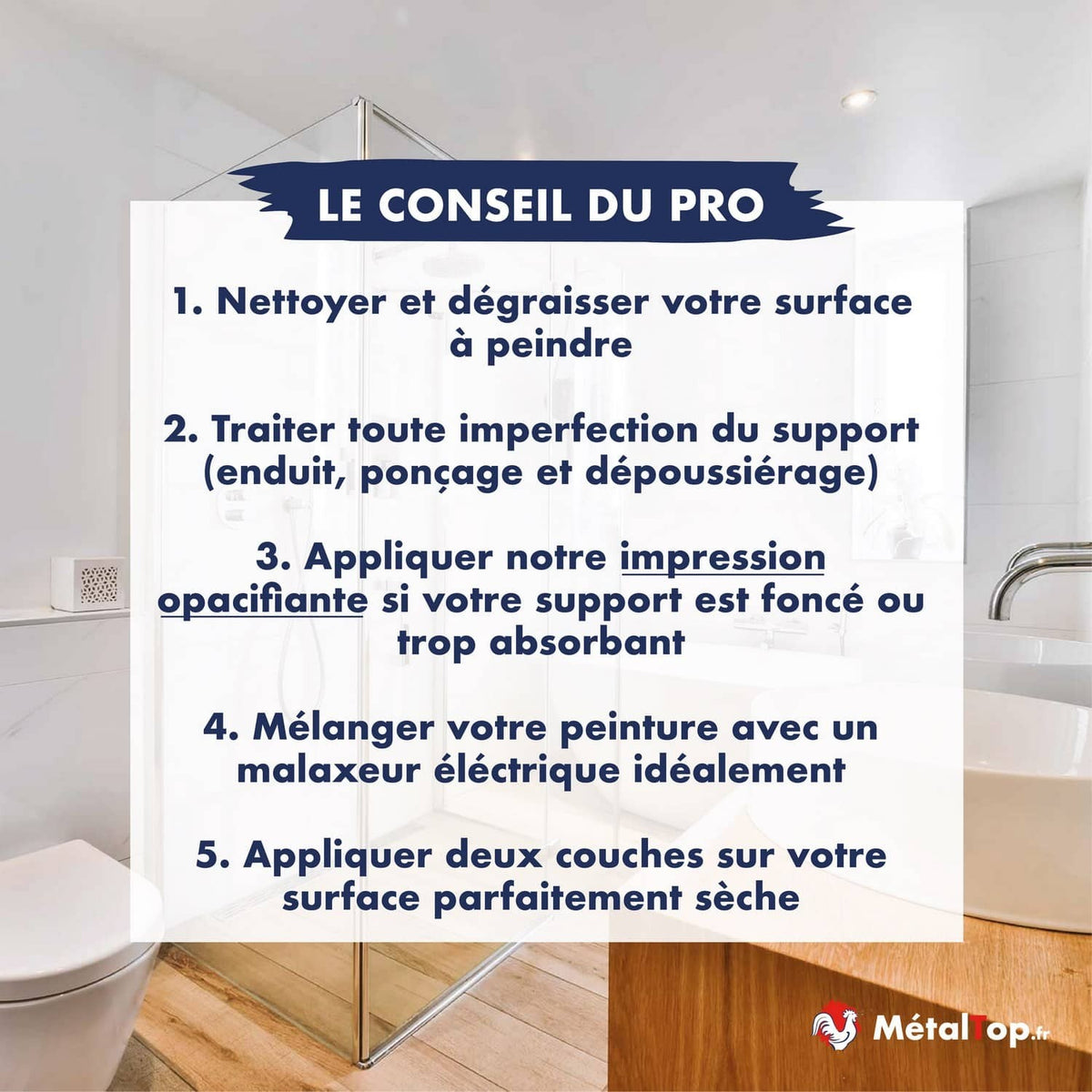 Conseils du pro en 5 étapes pour peindre une salle de bain moderne