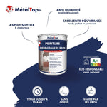 Pot blanc de peinture MétalTop pour meuble de salle de bain, résistant à l'humidité