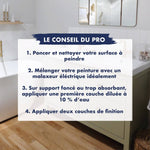 Conseils du pro pour peindre : poncer, mélanger, diluer à 10 %, deux couches de finition