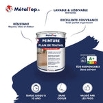 Pot de peinture MétalTop pour plan de travail, haute résistance, lavable et éco responsable A+