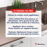 Conseils MétalTop pour peindre un plan de travail : poncer, deux couches, patienter 4 jours