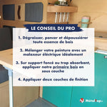 Conseils du pro pour peindre le bois : dégraisser, poncer, appliquer un primaire et deux couches de finition
