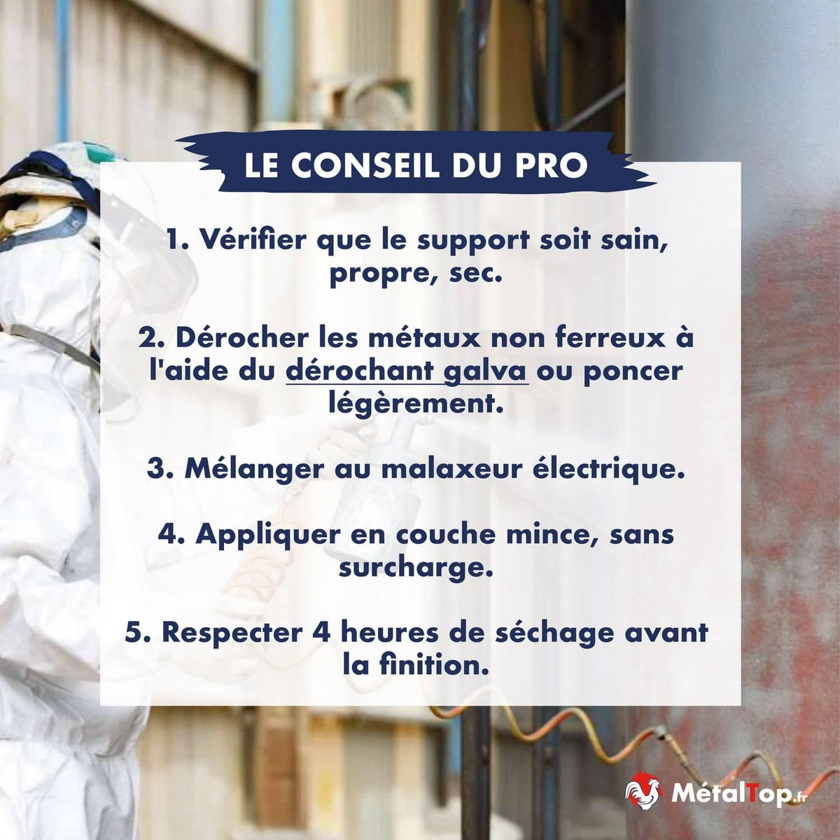 Conseil du pro : 5 étapes pour préparer et appliquer un dérochant galva sur métaux non ferreux