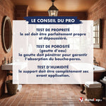 Conseils du pro pour sol en terre cuite : tests de propreté, porosité et humidité