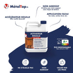 Bidon Activateur Rouille MétalTop à effet naturel pour acier, corten et métaux ferreux