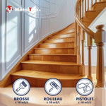 Escalier intérieur en bois vitrifié