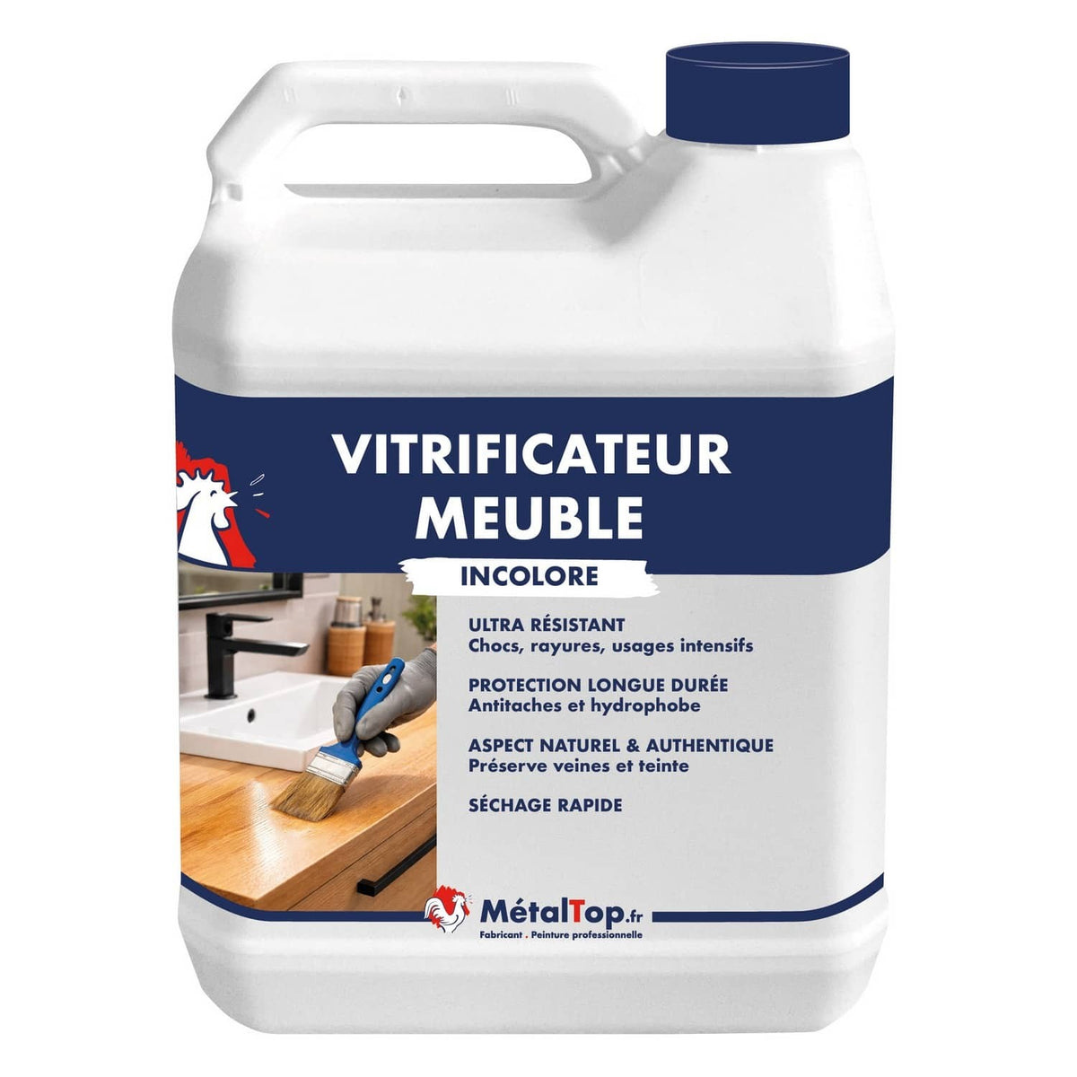 Bidon de vitrificateur meuble Métaltop
