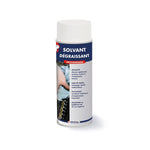 Aérosol de solvant dégraissant multisurfaces MétalTop, étiquette bleue et blanche, sur fond blanc