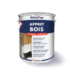 Pot de peinture MétalTop Appret Bois intérieur extérieur, mat velouté et microporeux