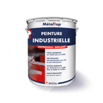 Pot de peinture industrielle MétalTop antirouille brillant, application au pistolet sur métal