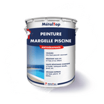 Pot de peinture MétalTop Margelle Piscine antidérapante avec visuel de piscine et margelle
