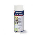 Bombe de peinture antirouille MétalTop blanche pour métal rouillé, rampe en fer forgé