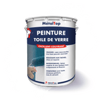 Pot de peinture MétalTop Toile de verre, excellent couvrant, illustré d'un mur peint en bleu