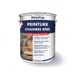 Pot de peinture MétalTop pour chambre bébé, sans solvant ni COV, avec visuel de chambre d'enfant