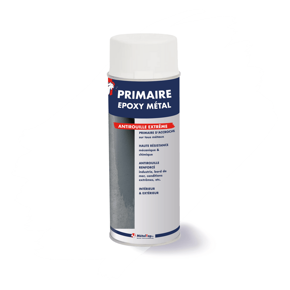Aérosol de primaire epoxy métal antirouille extrême MétalTop