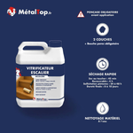 Présentation de la gamme Vitrificateur escalier Métaltop avec conditionnement et conseils d’application
