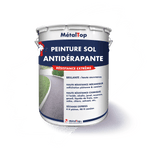 Pot de peinture sol antidérapante MétalTop à résistance extrême, aperçu d'une allée grise
