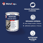 Pot de peinture MétalTop pour escalier métal satiné, avec séchage express et nettoyage à l'eau