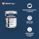 Présentation de la gamme Peinture parpaing Métaltop avec conditionnement et conseils d’application