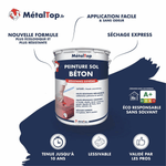 Pot de peinture MétalTop Peinture Sol Béton, résistance extrême, sans solvant