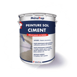 Pot de peinture sol ciment MétalTop, résistance extrême, application au rouleau sur sol béton