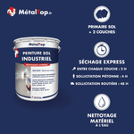 Pot de peinture sol industriel MétalTop à résistance extrême et ses principaux avantages